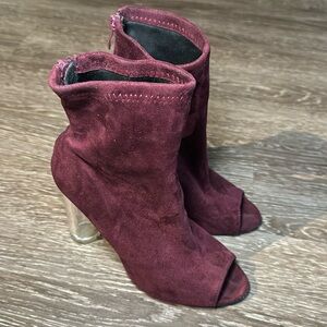 Cute open toe booties